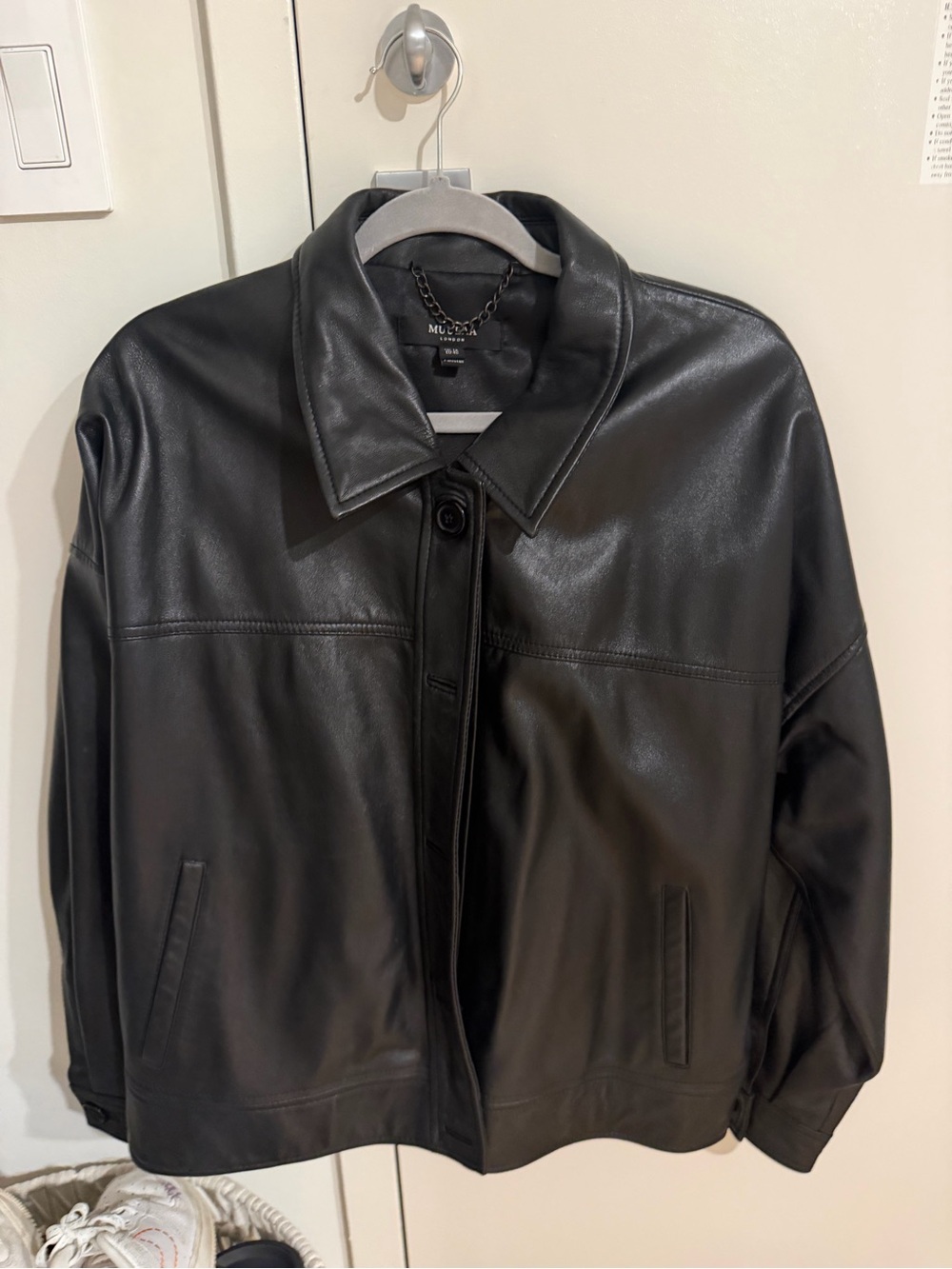 Muubaa Black Leather Jacket - Women